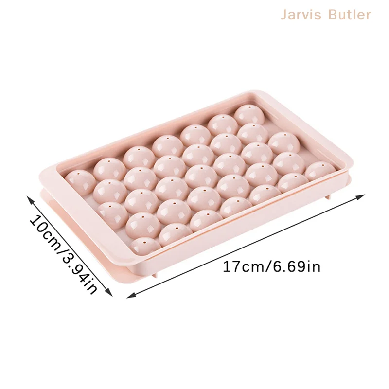 1Pc 3D Round Ice Cube Tray with Lid Plastic Diamond Spherical Style Ice Mold DIY Mould Ice Ball Maker Kitchen Tools