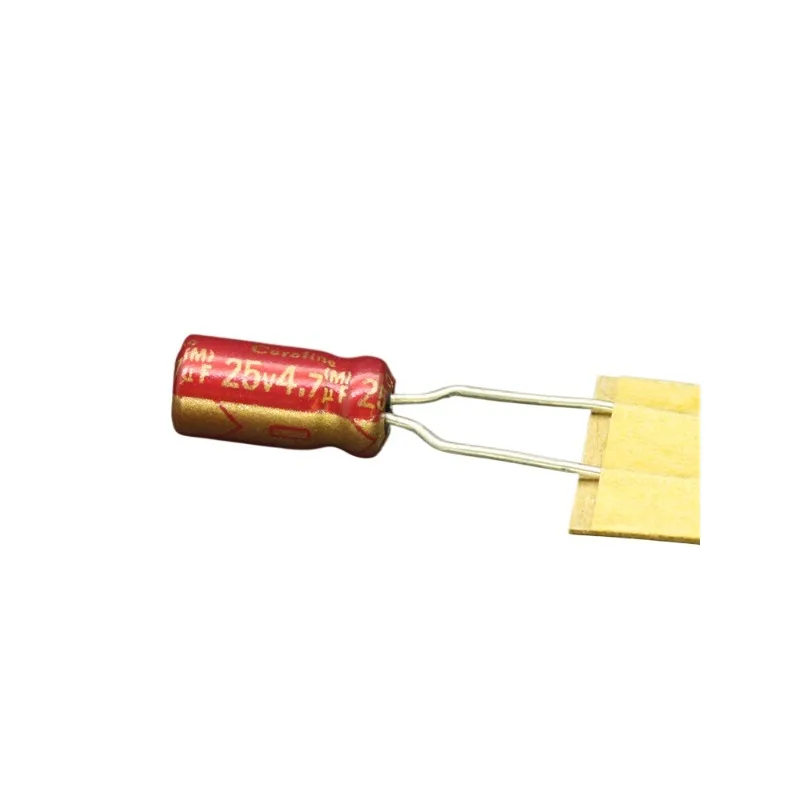 

4.7uF 25V Cerafine Red Shell Golden Prince ROA Capacitor