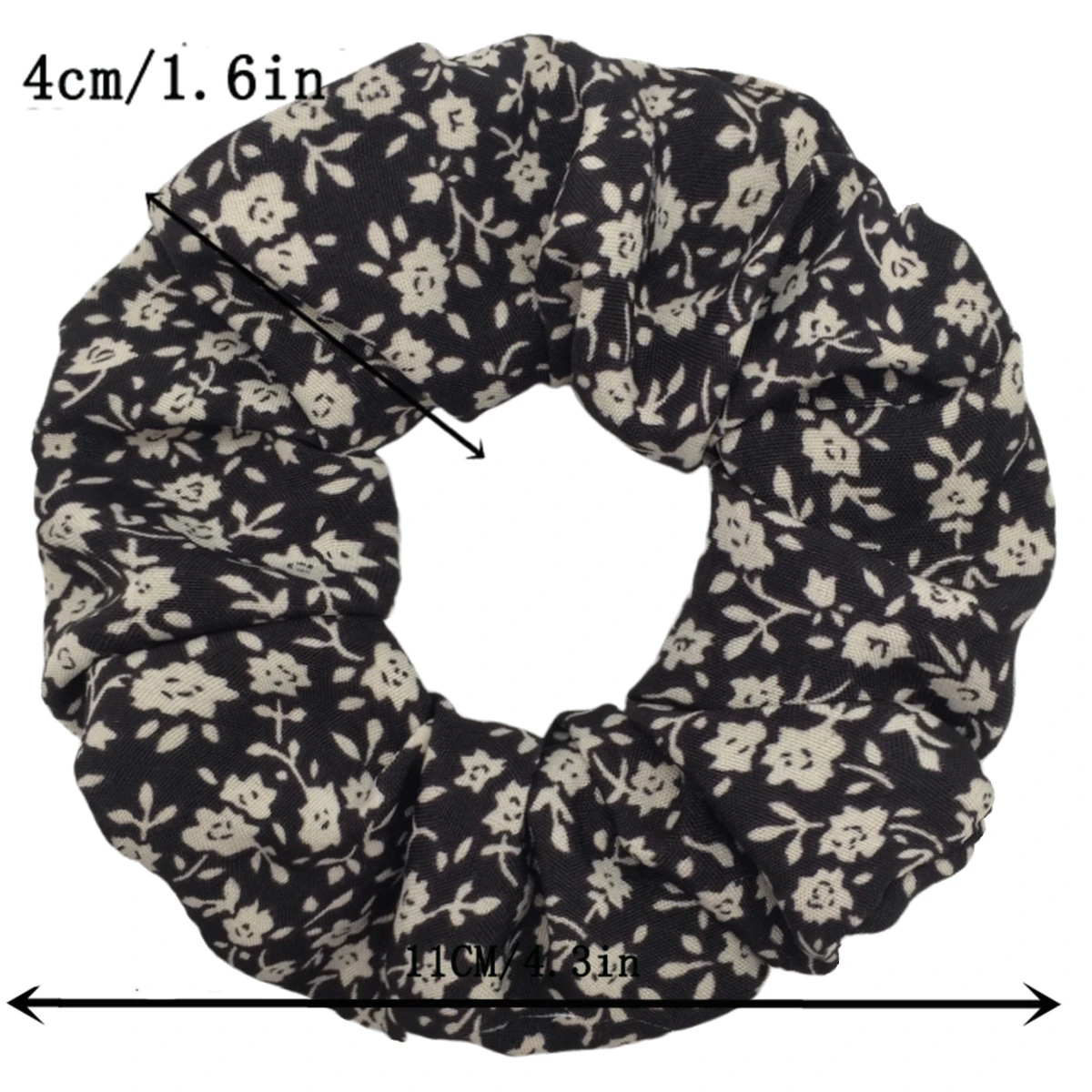 6/5/4PCS/set Sweet Cute Print Floral Scrunchies For Women Stretch Hair Accessories Elastic Rubber Band Rope Headwear