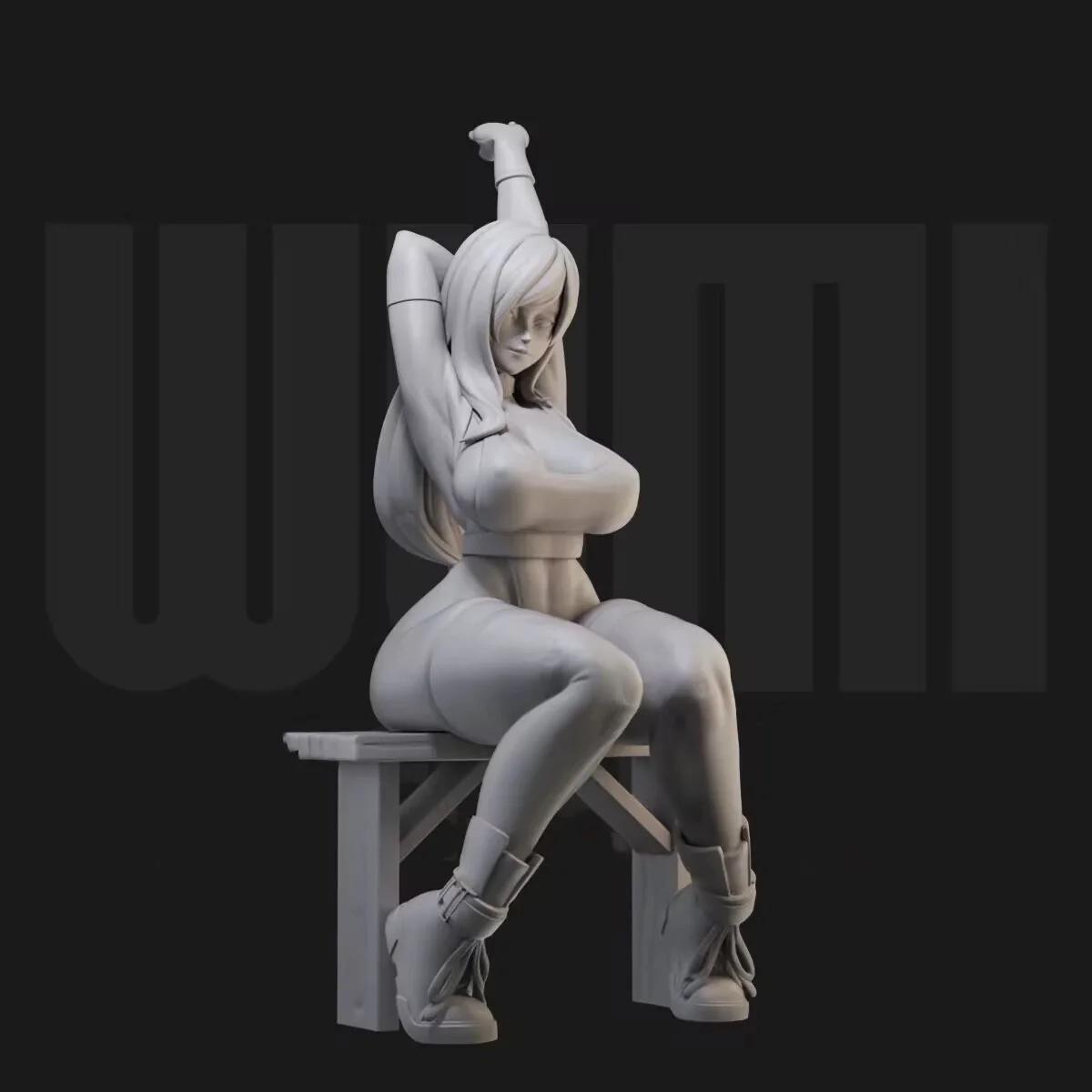 

Масштаб 1/24, фигурки из смолы, таверна, пухлая Тифа, сидячая поза, сборный комплект модели, разобранная и неокрашенная 3D-статуя, игрушка