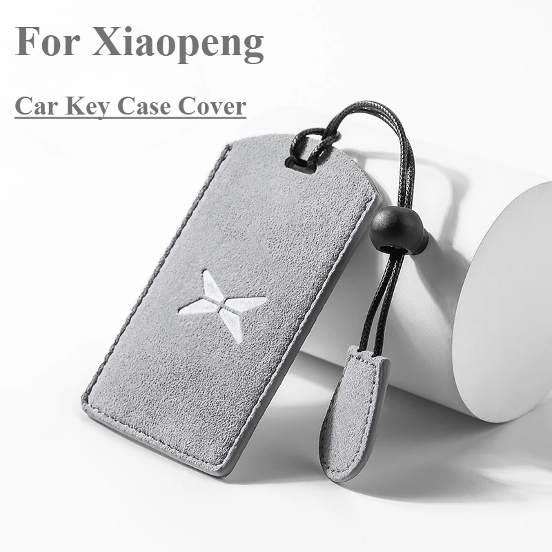 

Suede Leather Car Key Case For Xiaopeng Xpeng G6 P7 P7i P5 G3 G3i G9 X9 MONA M03 Keyless High quality Car Accessories