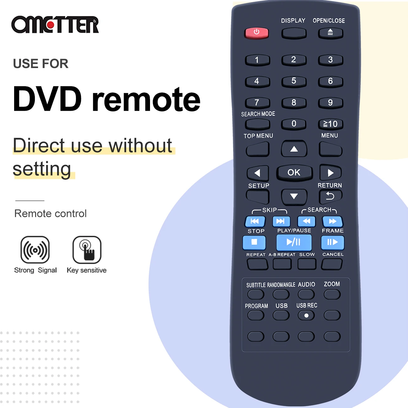 Reproductor de CD remoto N2QAYA000015, compatible con Panasonic, DVD, DVD-S48, DVD-S68, DVD-S500EP-K, DVDS48, DVDS68, DVD-S500, N2QAYA000080, DVD-S700