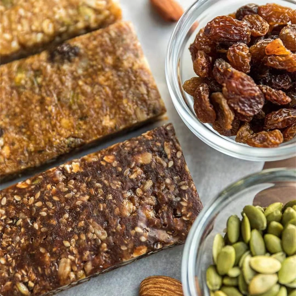 Cacau holandês em pó, amendoim, amêndoas, manteiga, máquina extrusora automática de barra de proteína, eletricidade e compressor de ar, lanches 100