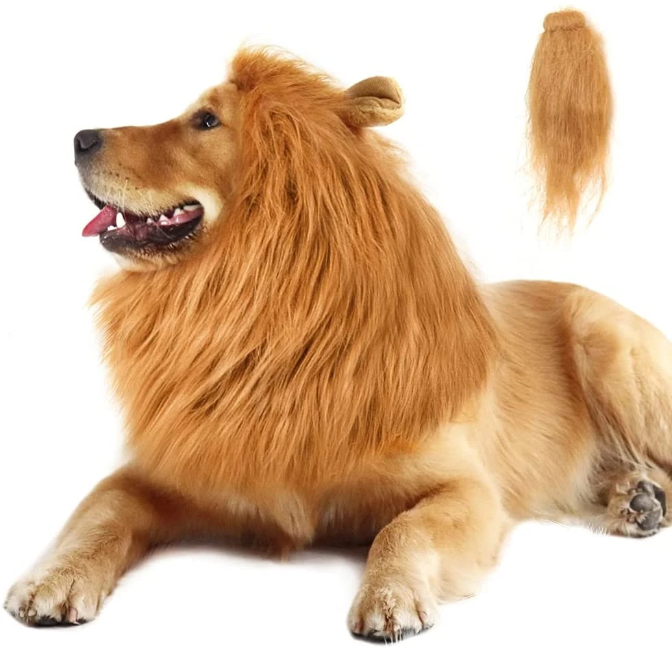 Dog Cosplay Clothes Costume for Large Dogs Lion Mane Dogs Cap Party Decoration Pet Accessories Dog Hat Dog Items Pet Cosplay