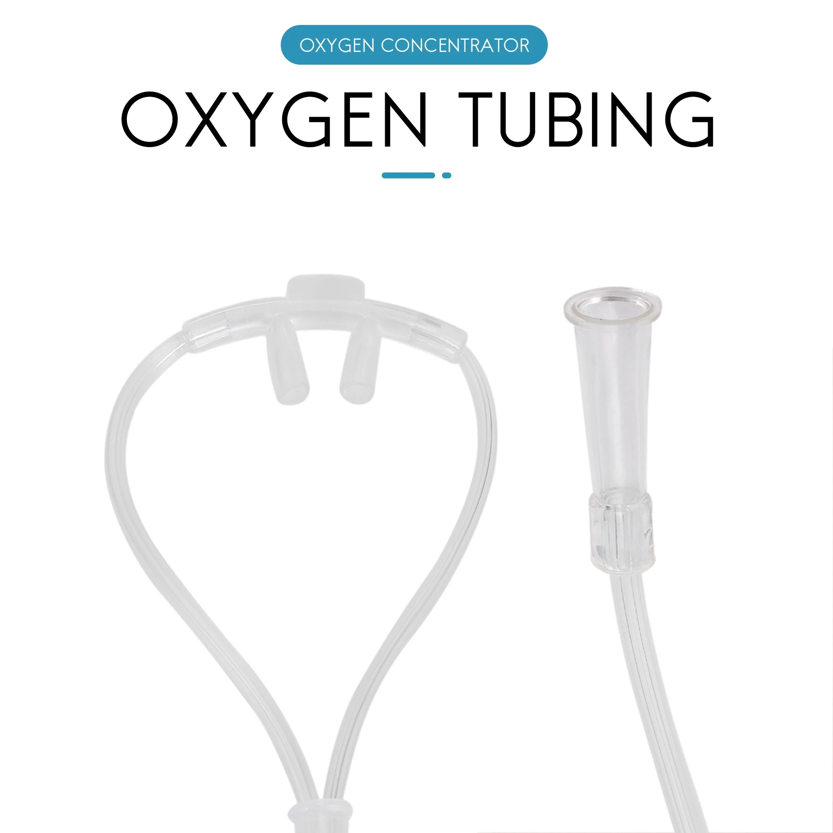 AT77 8M Soft Nasal Oxygen Tube Nasal Oxygen Cannula Nasal Tube Suitable for Oxygen Generator