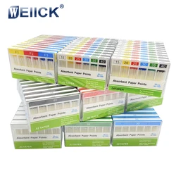 10Boxes Dental Absorbent Paper Points Mixed Sizes#15-40 Paper Tips Root Cancel Endodontics Cotton Fiber Tips Dentist Product