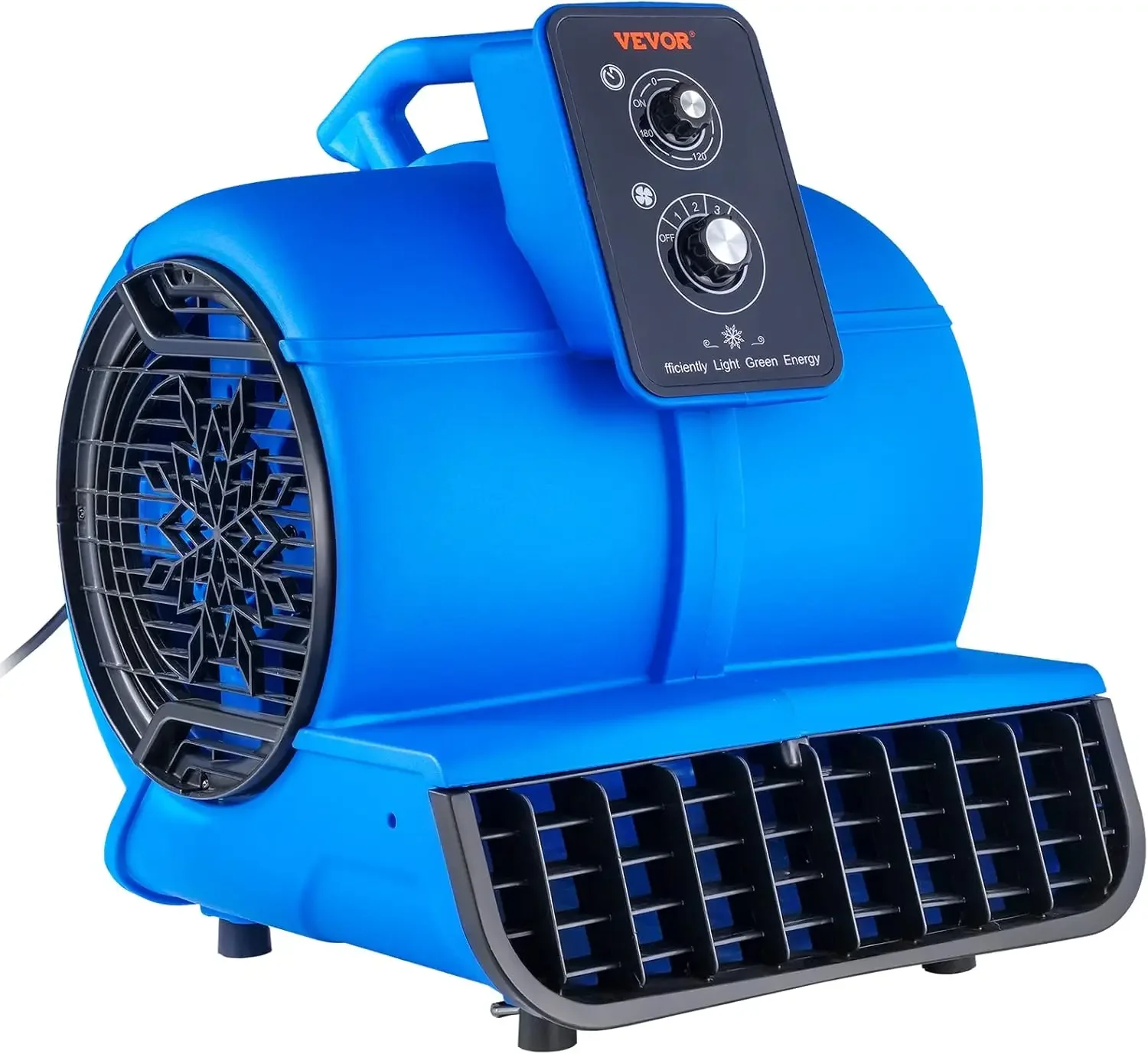 

Air Mover, 1/2 HP 2600 CFM Carpet Dryer for Cooling and Ventilating, Portable Floor Blower Fan with 4 Blowing Angles