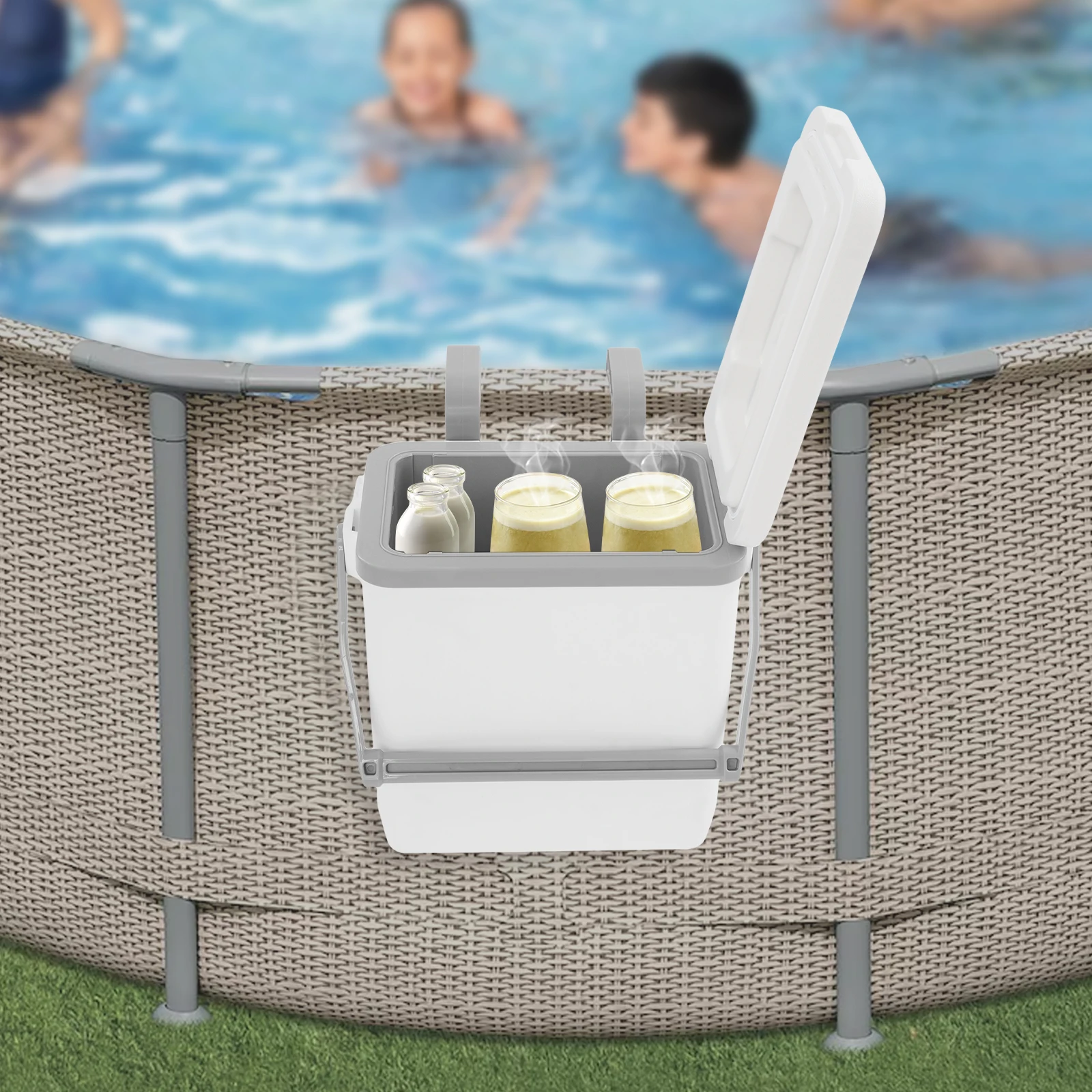 

10L Pool Cooler, Insulated Cooler with Handle for Above-Ground Pools, Pool Insulated Cooler Insulated Time About 24H