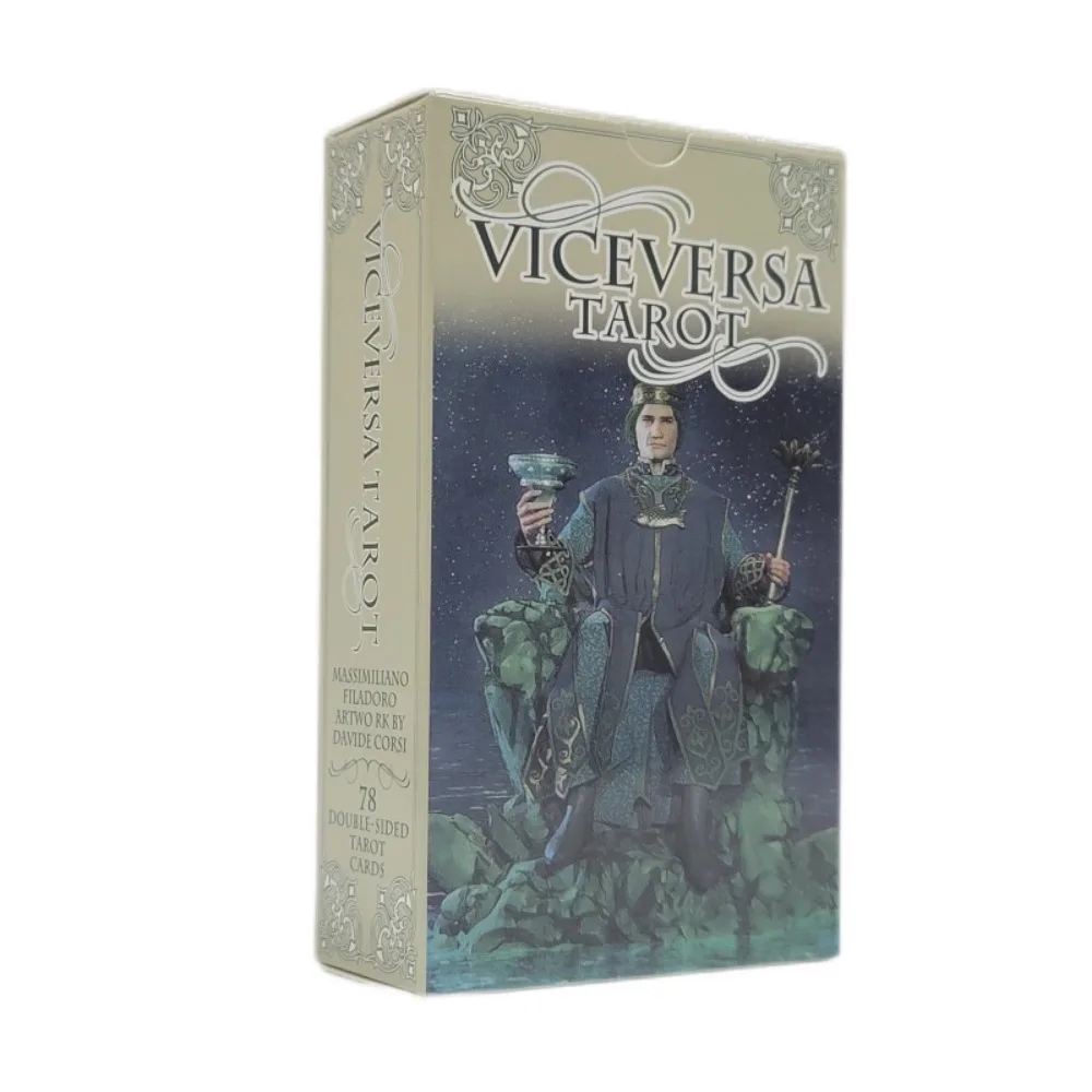 

Viceversa Tarot Card 12x7cm Game Both Sides Illustrated 78 Pcs Cards with Guidebook for Beginners