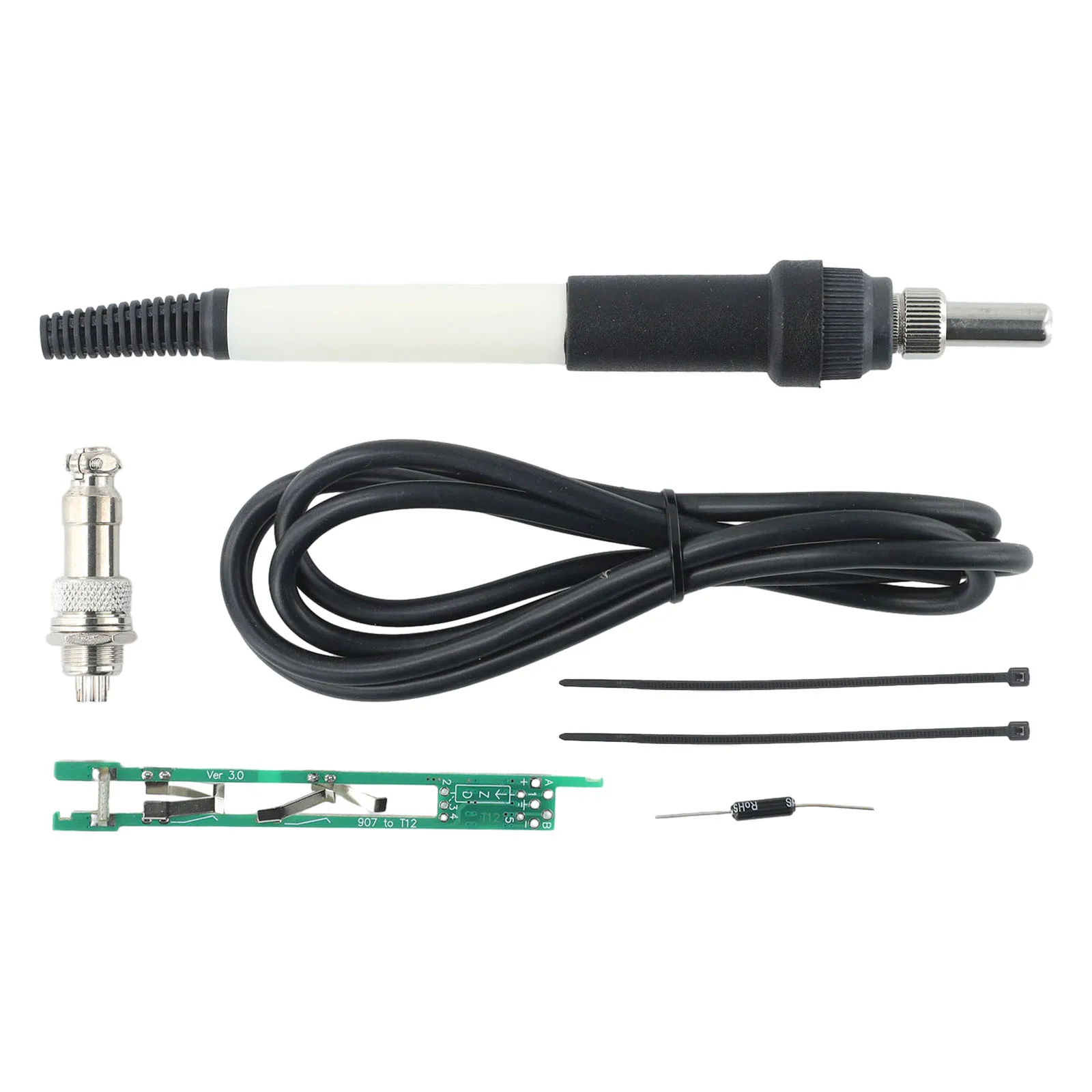 Kit de Punho Durável para Processamento de Metais Ferro de Solda Fácil de Instalar Fácil de Usar Novos Componentes 907 Turn T12