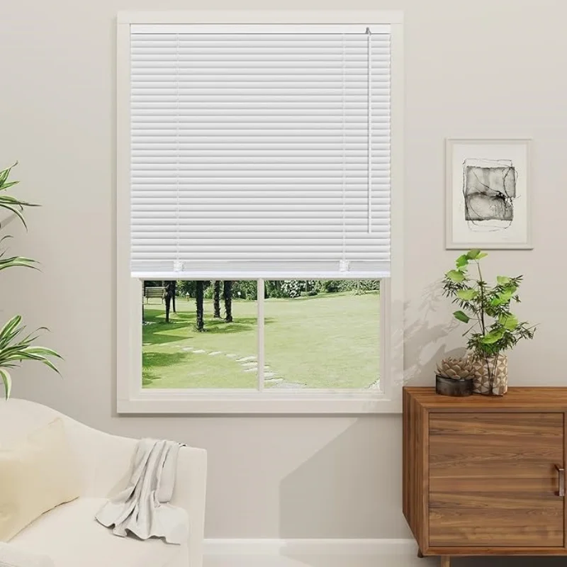 

Factory Customized Shade Filtering and Blackout Waterproof Material Wand Control Manual PVC Venetian Aluminum Blinds For Window
