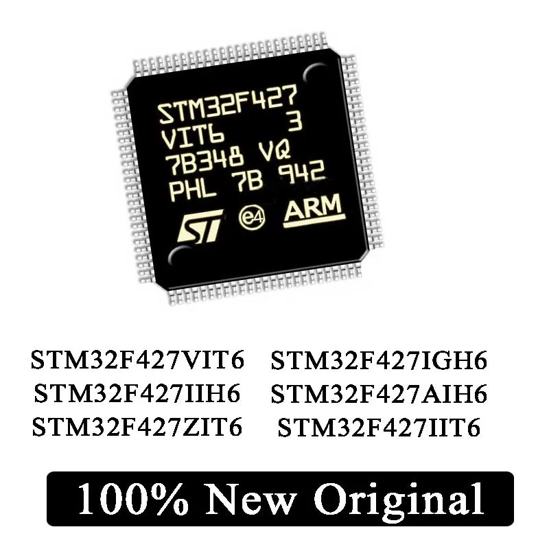 

100% New Original STM32F427VIT6 STM32F427IIH6 STM32F427ZIT6 STM32F427IGH6 STM32F427AIH6 STM32F427IIT6 STM32F427 IC Chip In Stock