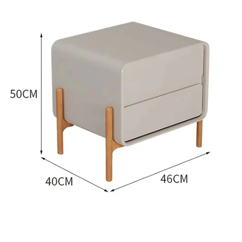 Wood Bedroom Nightstand Modern Bedside Storage Minimalist Home Nightstands Drawers Table Mesitas De Noche Hotel Furniture
