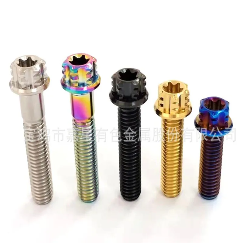 4 Stück M6 M8 M10 Flansch Sechskant-Torx-Schrauben für Motorrad-Bremssättel – Detail 4