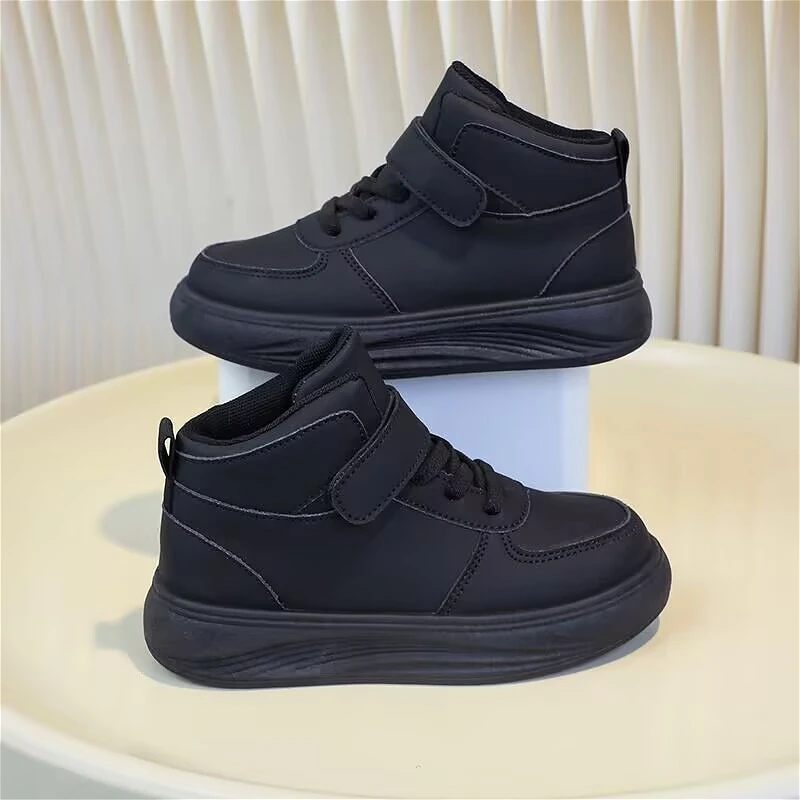 

Осенняя детская классическая высокая спортивная обувь, новая мода, детские кроссовки с волшебным дизайном ленты, роскошная нескользящая повседневная обувь для мальчиков