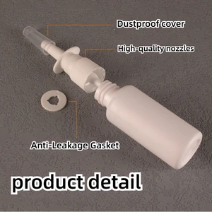 5 pçs 10/20/30/50/60/100ml branco plástico bomba nasal spray garrafa recarregável spray nebulizador viagem ao ar livre recipiente cosmético 4 principais vendas produtos atomy beleza - №3