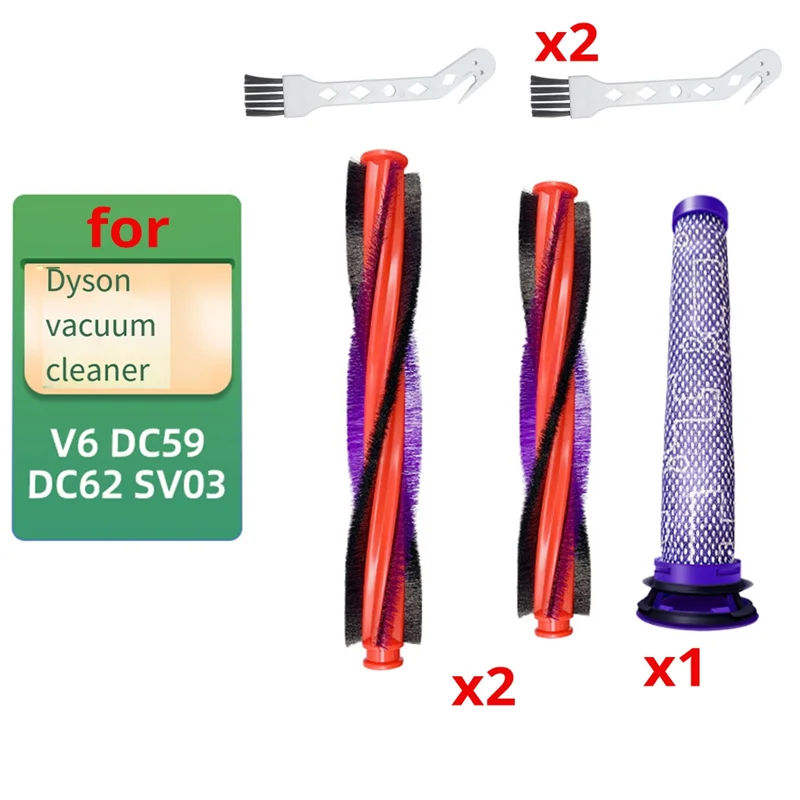 Акция! Для Dyson V6 DC59 DC62 SV03, аксессуары для пылесоса, электрическая щетка, роликовая щетка, запасные части, щетка