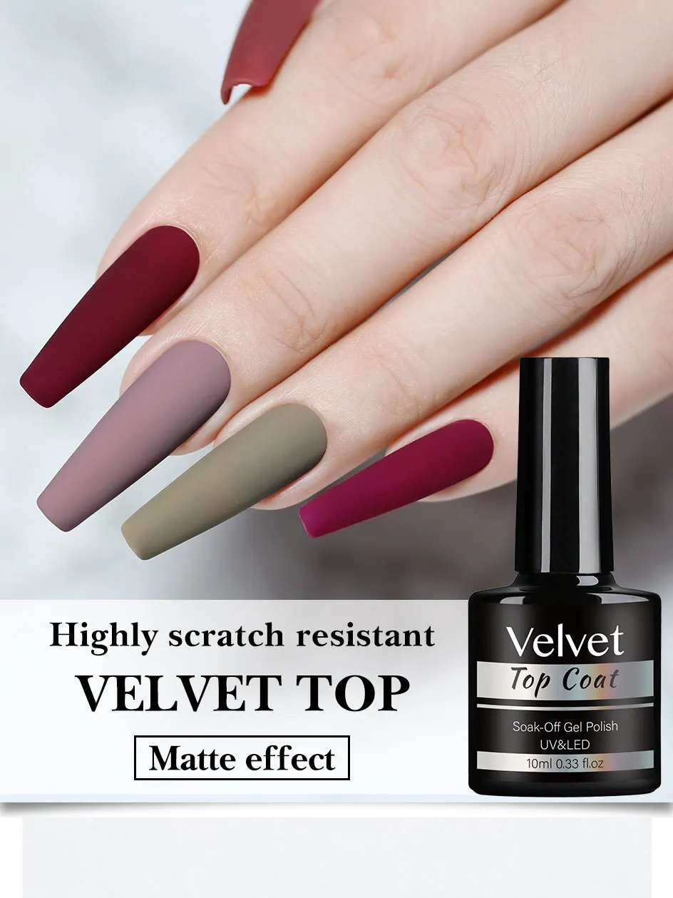 10ML Matte Top Coat Gel Polish Matte Funktion Gel Semi-Permanent Sealer Lack Soak Off UV LED Nail art Funktionelle Gel Liefert – Detail 3