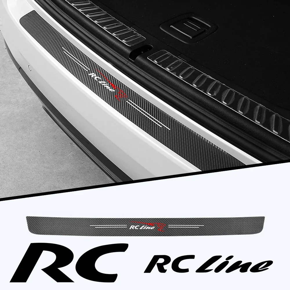 1pc car trunk decorative protective For Peugeot RC SPORT GT 106 205 206 207 208 301 306 307 308S 406 407 408 508 806 sticker