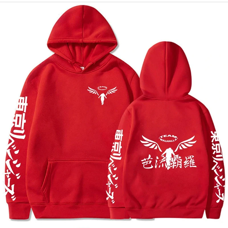 Sudadera con capucha y Logo de Tokyo Revengers, suéter informal de gran tamaño, ropa deportiva de manga larga, chándales Unisex para exteriores, Anime