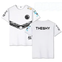 LOL LPL 새로운 게임 유니폼 티셔츠, 인기 E-스포츠 게임 팬 지지대, 커스텀 네임, DIY 로고 티셔츠, 대형 IG 팀, 여름