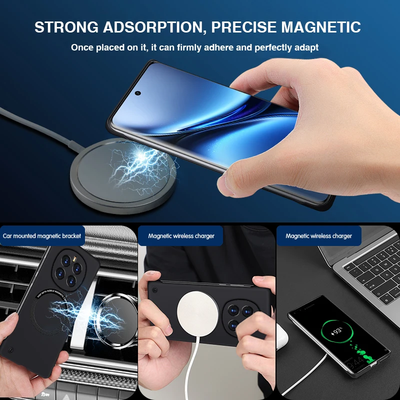Slim Frameless Hard Case for Honor Magic7 Pro Lite 7Pro 7Lite 5G Magnetic Wireless Charge Original Cover Funda Shell Accessories