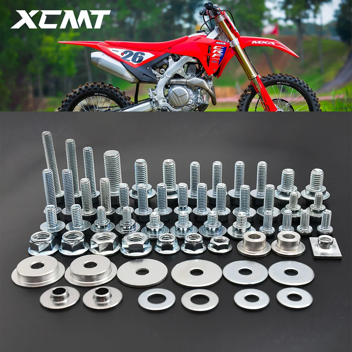 

Motorcycles Fairing Fender Screw Bolt Kit Fastener Set For Honda CR CRF 125 150 250 300 350 450 250R 450R 250X 450X 250RX 450RX