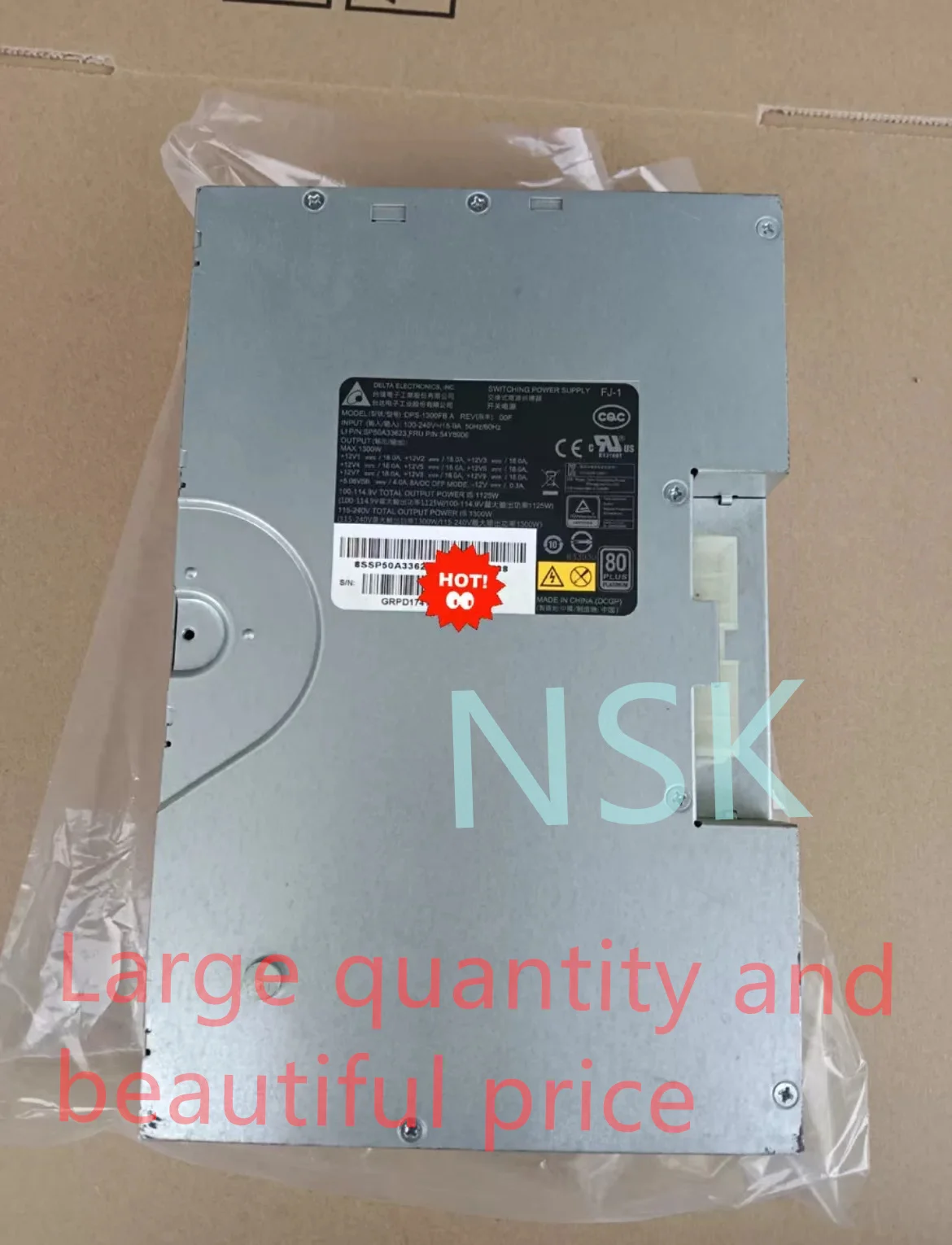 New Original  DPS-1300FB A For Lenovo P900 P910 1300W Workstation Power 54Y8906   No handle TEST OK