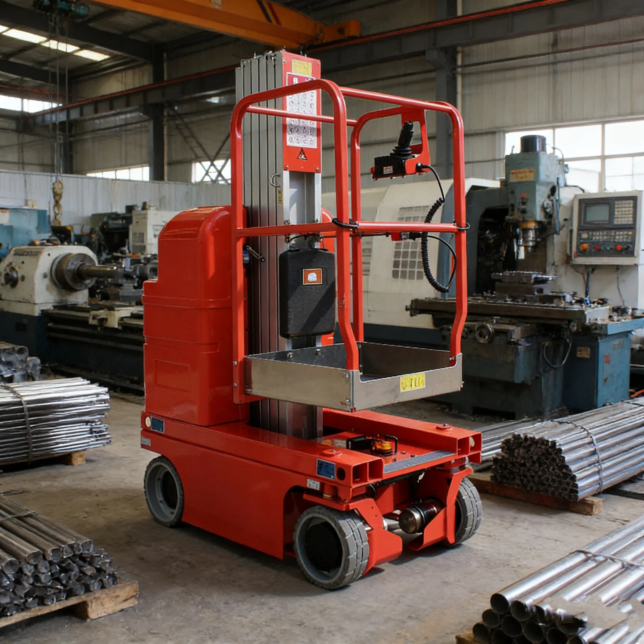 CE Certified Self-propelled Vertical Mast Lift, Reduce Labor, Improve High-altitude Efficiency, Industrial Use, Aliexpress Hot