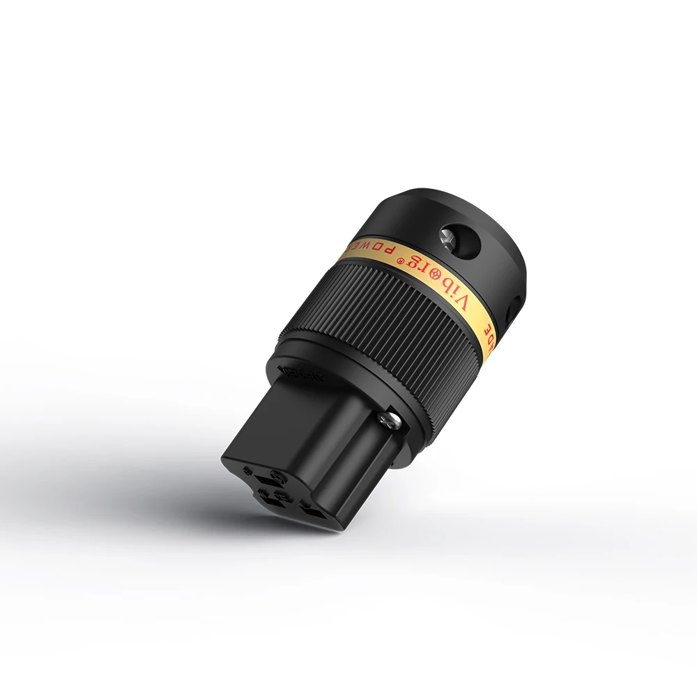 Viborg VE501/S/G/R VF520/S/G/R 99.999% Pure Copper Gold Silver Rhodium Plated EU Male C19 20A IEC Female Power Plug Connector