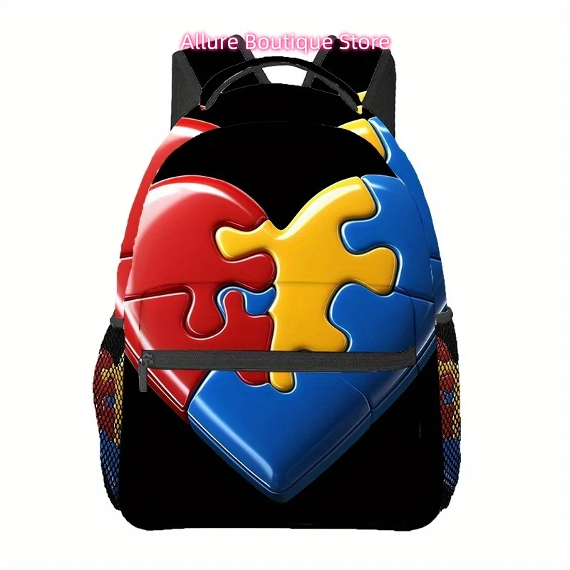 Colorful Autism Awareness Black Hand_3 (2) Outdoor Sports Backpack, Travel Backpack, Adjustable Comfortable Shoulder Strap Sport