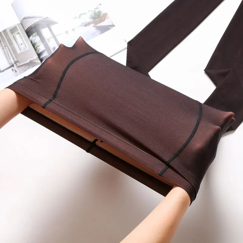 Frauen elastische sexy Strumpfhosen Frühling Herbst weibliche hohe Taille Strumpfhosen Mode gefälschte Transparenz schwarz grau Strümpfe – Detail 16