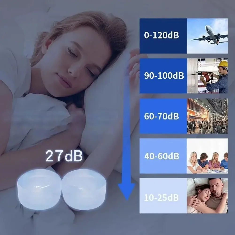 

Silicone Mud Sleep Earplugs for Sound Insulation Noise Reduction Swimming Waterproof Earplugs