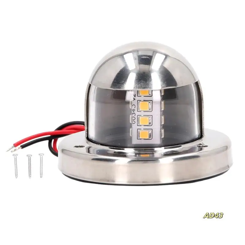 

Marine Navigation Lights 12V DC 135° 2Nm Visibility White 8 LED Stern Light For Marine Yachts Pontoon