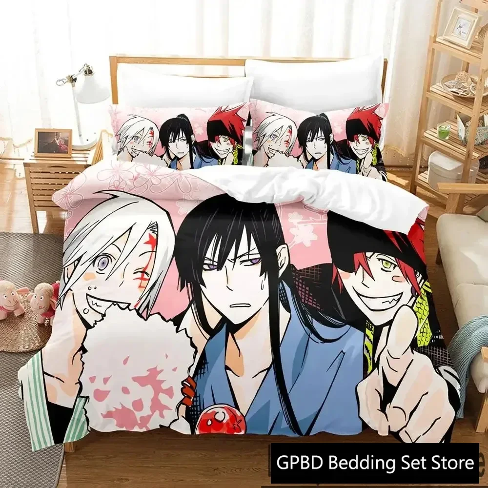 

3D Print Anime D.Gray-man Comfortable Duvet Quilt Cover Pillowcase Bedding Set Children Bedroom Decoration Home Textile