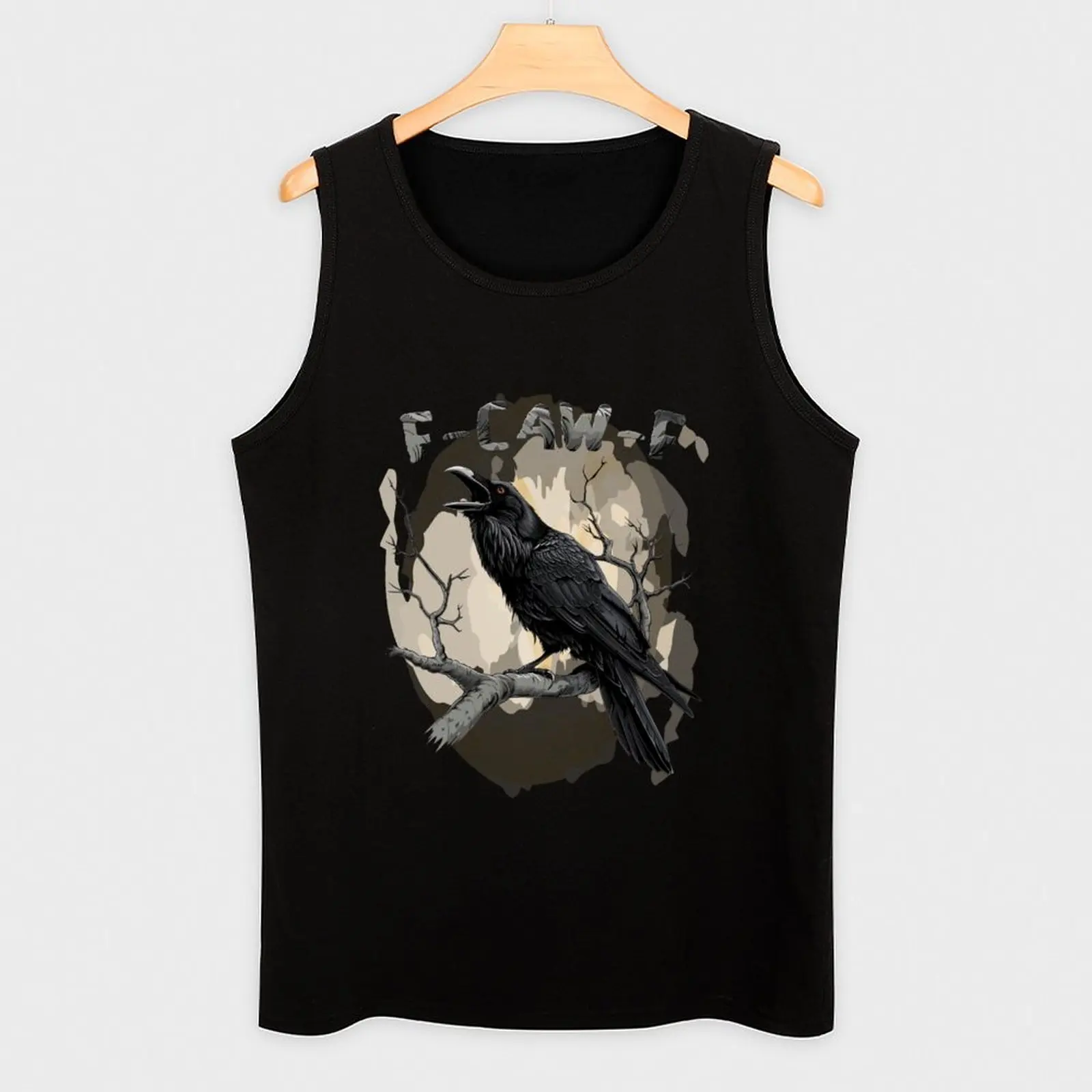 F-Caw-F Funny Raven Pun – Gothic Crow Humor Tank Top tops man vest T-shirt male