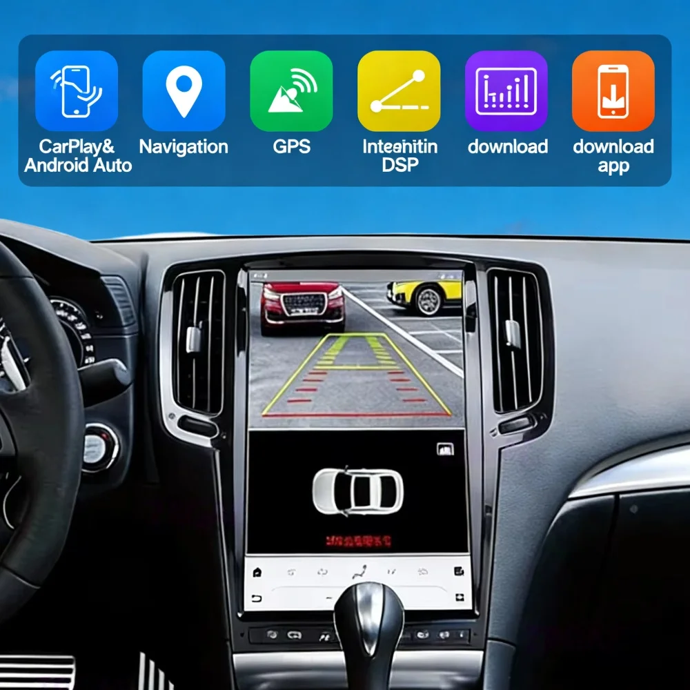 

Android 13 Auto для Infiniti G25 G35 G37 G375 2007-2013, беспроводной Carplay, GPS-навигация, автомобильная стереосистема, мультимедийный плеер, Bluetooth, Wi-Fi