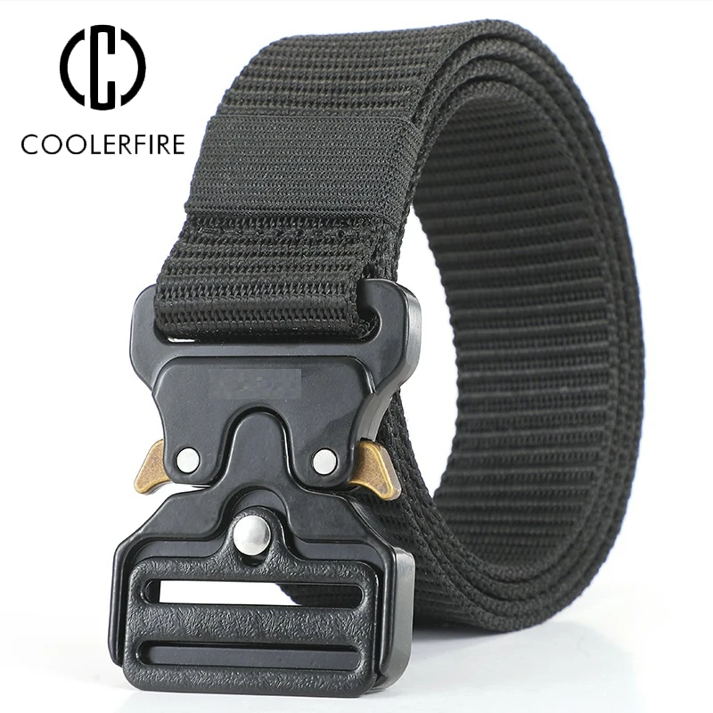 

Man Fabric Belt Army Waist Tactical Military Canvas Nylon Webbing Casual Gun Belt Fashion Jeans Trousers Belt Male Strap HB075