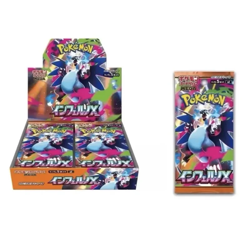 Pokemon M2 Tcg Phantasmal Flames Booster Pack Japanische Inferno X Version 30er-Pack-Bündel Mega Evolution Glurak Sammlung