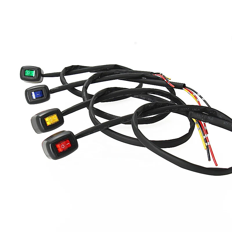 

Universal Car Switch Paste Type Toggle Switch with Cable 60cm/100cm DC 12V for Fog Ring Drive Lights Neon Lights