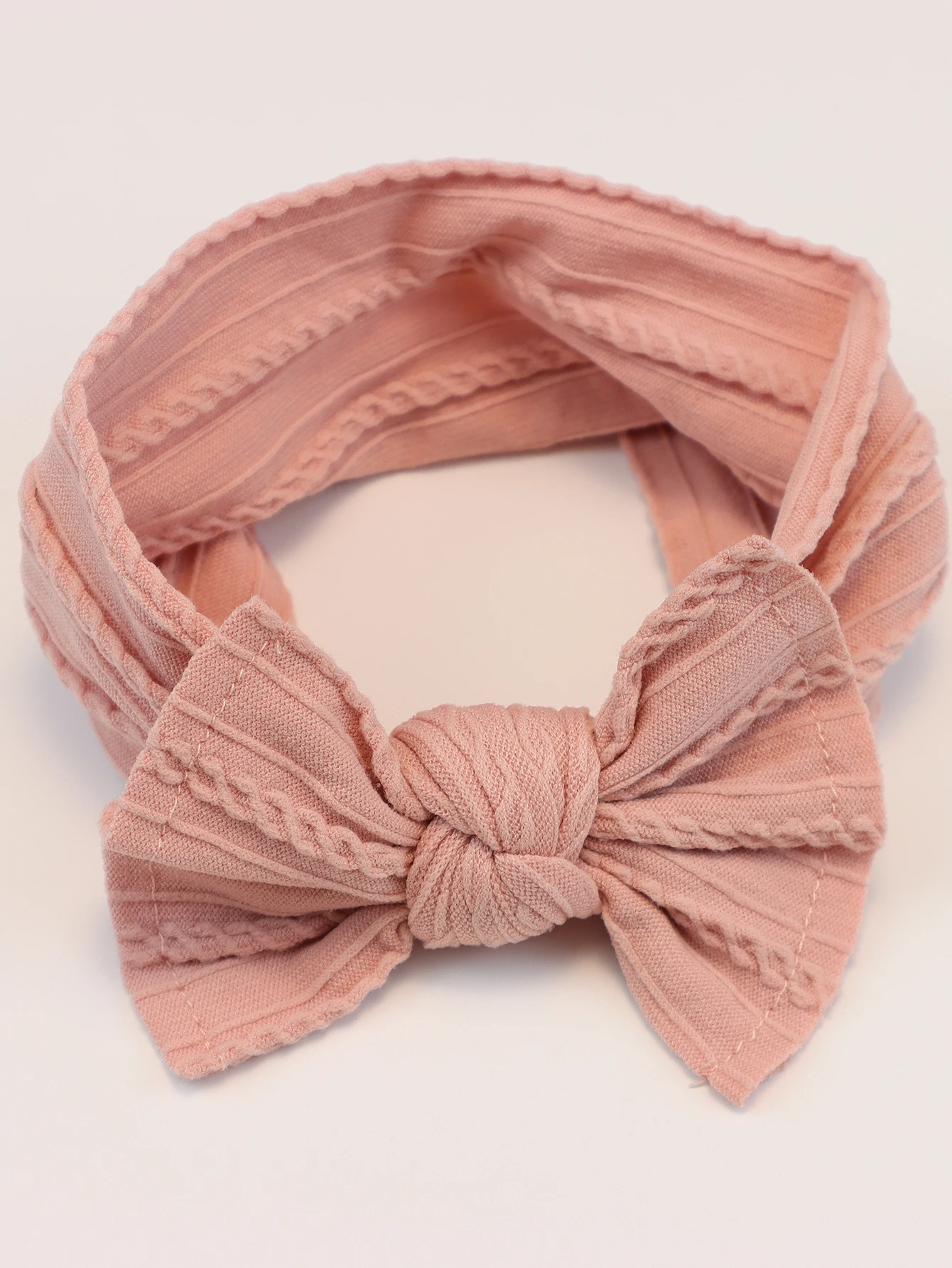 5er-Set Baby-Mädchen-Stirnbänder, Baby-Schleifenstirnbänder, Neugeborenen-Geschenk, elastische Haarbänder, Kinder-Turban, Baby-Haar-Accessoires – Detail 3