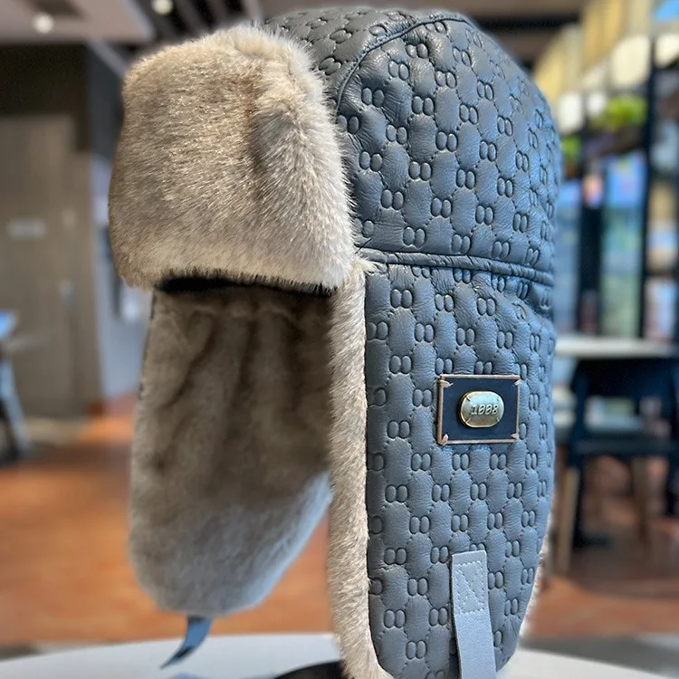 Кожаная шапка-ушанка-авиатор-траппер для мужчин и женщин, русская советская шапка-ушанка из искусственного меха, теплая уличная зимняя шапка