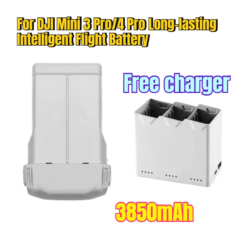 

3850mAh for DJI Mini 3 Pro/4 Pro Long-lasting Intelligent Flight Battery