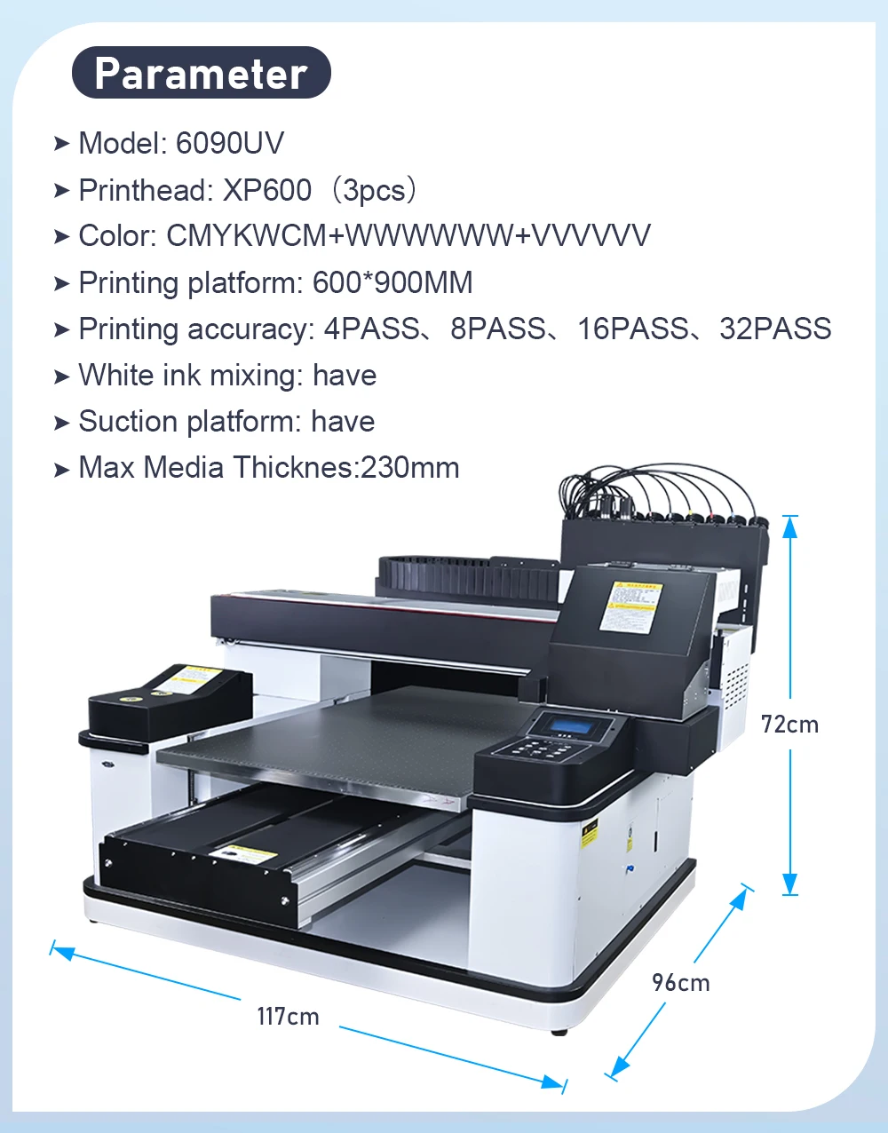 A1 UV Printer Multifunction Printing Machine For Epson 3pcs XP600 Print Head Large Format UV Printer For Phone Case Wood Acrylic