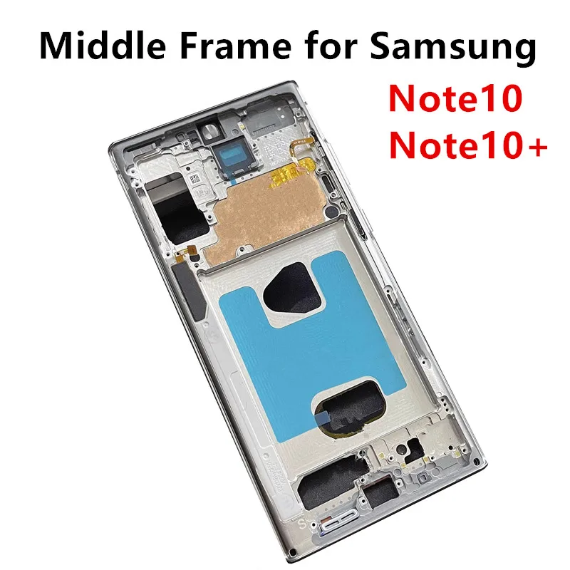 

Note10 For Samsung Galaxy Note 10 Plus N970 N971 N975 N976 Middle Frame Housing Board LCD Bezel Repair Spare Part + Side Buttons