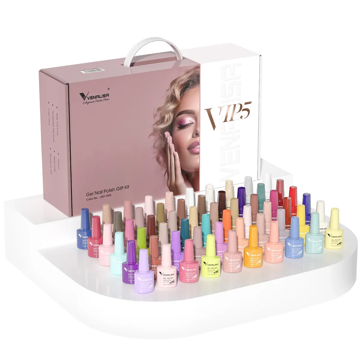 Venalisa VIP5 HEMA ฟรี Jelly Nude สีชมพูคอลเลกชันเล็บเจล Glitter Gorgeous Soak Off UV LED เจลเคลือบเงาเล็บ