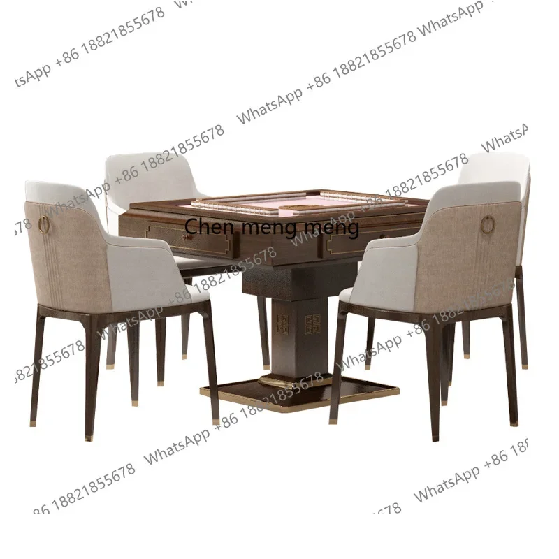 A3020 الصينية الصلبة الخشب آلة جونغ طاولة طعام ثنائي الغرض التلقائي المنزلية الراقية نادي الشطرنج وطاولة البطاقات كاملة #5