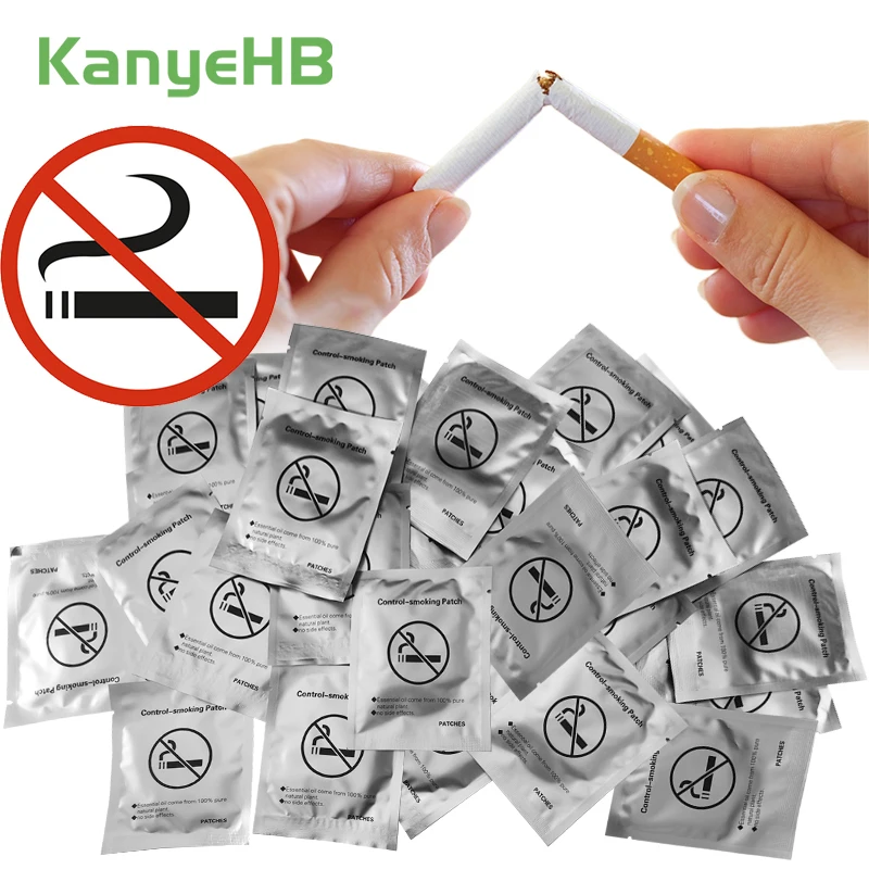 100pcs=20bags Quit Smoking Plaster Stop Smoking Sticker Smoking Cessation Medical Plasters Control Suppress Smoking Desire A447