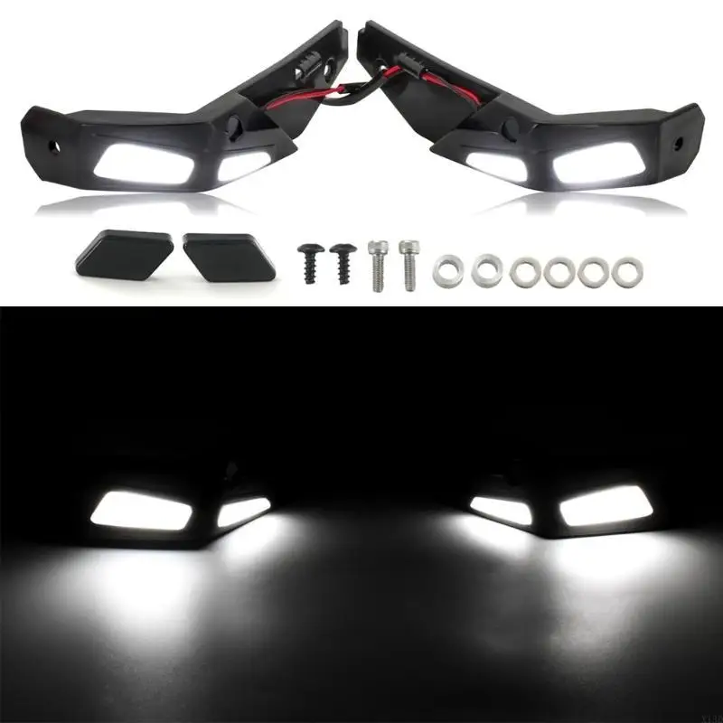 X13D 2pcs Handsguards Hand Guards Protector con accesorio iluminación LED para Can Ryker 600 900 Sport & Rally Edition