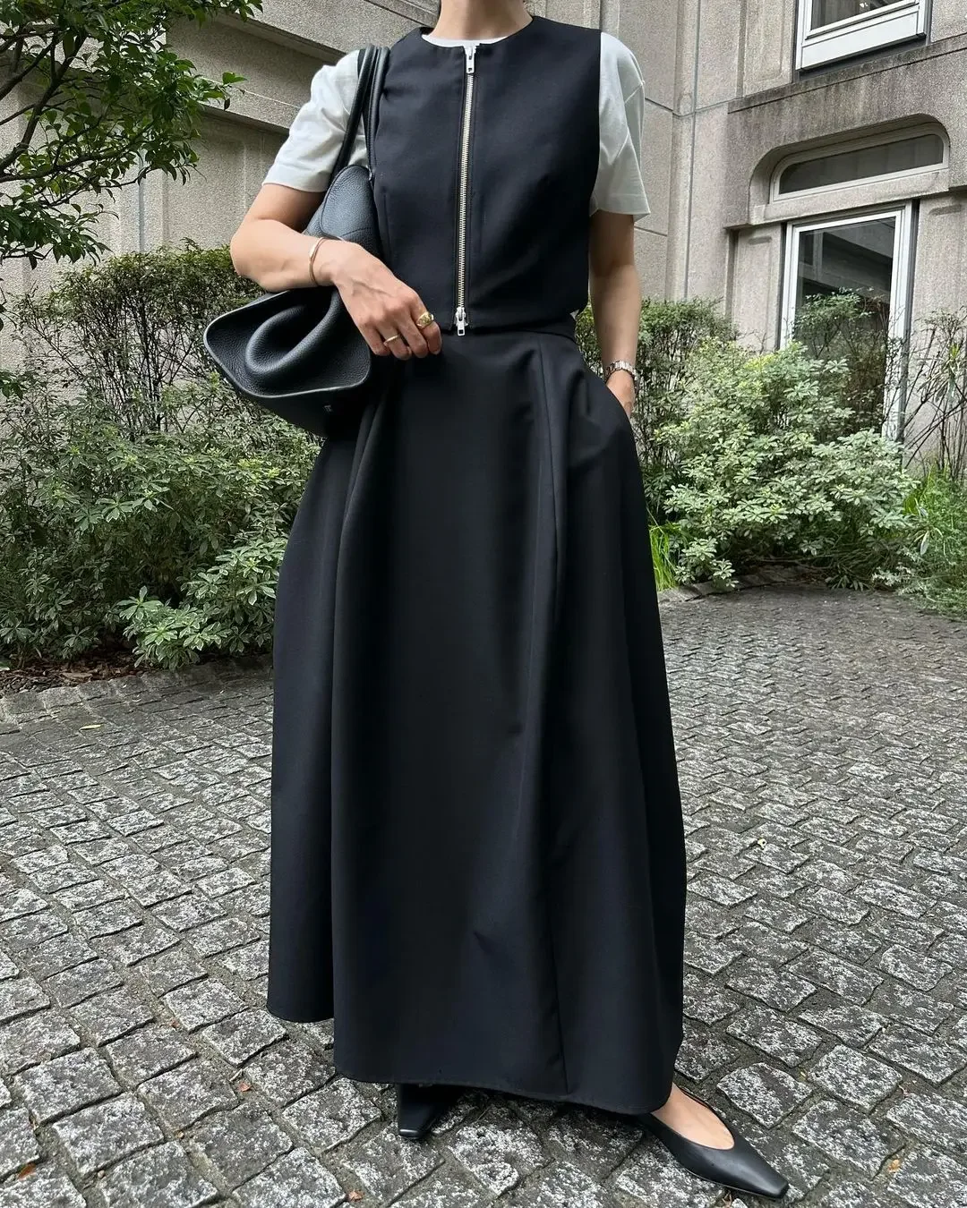 

New Vintage Fshion A-line Full Skirts Women Loose Casual Solid High Wasit Jupe Female 2024 Autumn All-match Faldas Mujer Moda